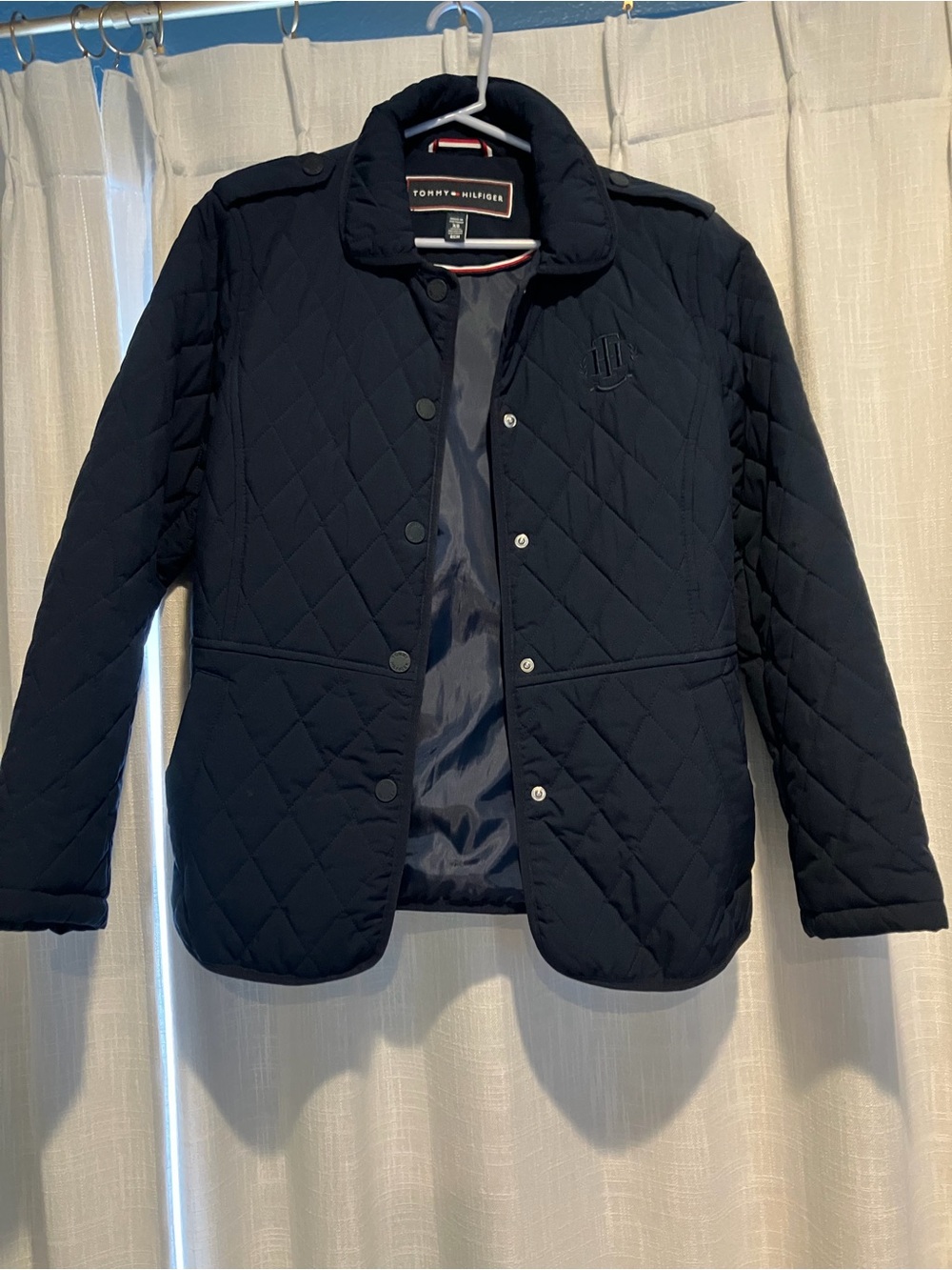 Tommy Hilfiger Quilted Dark Blue Lightweight Jacket